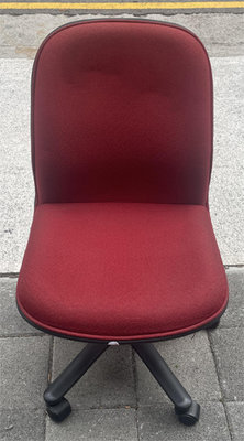 樂居二手家具賣場 CF1024DJ*紅色布OA椅* oa辦公椅 書桌椅*各式傢俱中古桌椅拍賣 戶外桌椅 餐桌椅 麻將