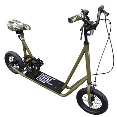 (I LOVE樂多)日本進口 SKATER BIKE MAT OLIVE 消光軍綠 加州滑板自行車加利福尼亞選手的自行車