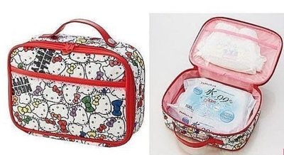 日本 Hello Kitty 尿布包 尿布袋 尿布外出收納包 濕紙巾袋