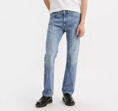 【史低優惠彈性29-42腰】美國LEVI S 505 CRANK 淺藍水洗刷白 經典 修身中直筒牛仔褲 單寧褲501