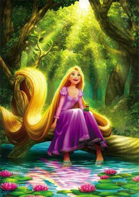 1000-054 1000片日本進口拼圖 迪士尼 長髮公主 Rapunzel 樂佩 魔髮奇緣 希望森林