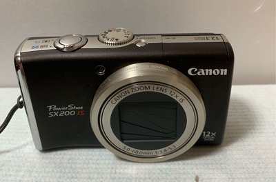 Canon 相機 佳能 數位相機 伸縮鏡頭 多模式 PowerShot SX200 IS均可正常使用（二手台北現貨無外盒 附電池充電器