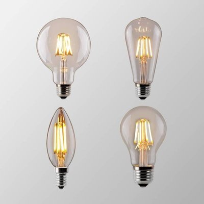 【台灣公司-保固】Led 燈絲燈泡 E27 復古愛迪生燈  E14 復古 C35 蠟燭燈G9