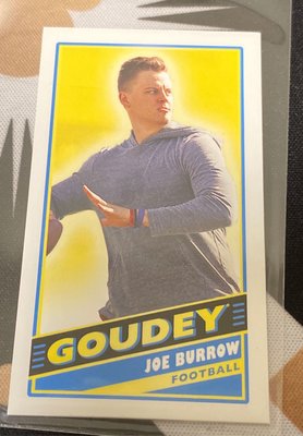 Joe Burrow 2020 UD Goodwin Champions  #G41 Goudey mini