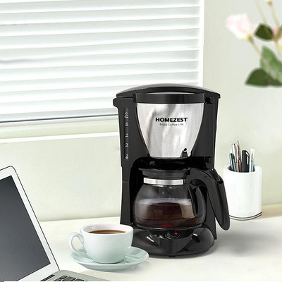 德國HOMEZEST咖啡機小型家用全自動美式煮咖啡壺一體滴漏式煮茶器