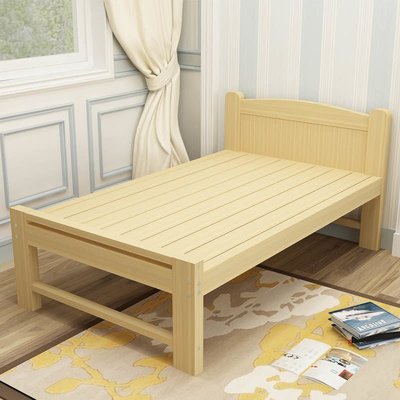 實木床單人床現代簡約雙人床無漆松木熱賣定制床1m1.2m1.35m1.5m現貨 正品 促銷