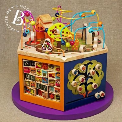 [子供の部屋] 原廠正品【幼兒感統玩具】美國B.Toys~快樂角大學城 只能宅配