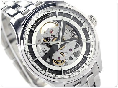 HAMILTON 漢米爾頓 手錶 Jazzmaster Skeleton 40mm 鏤空面盤 機械錶 男錶 H42555151