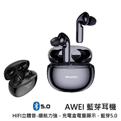 【台灣現貨】AWEI T-15P 藍芽耳機 無線藍牙耳機 藍牙耳機 運動耳機 藍芽5.0