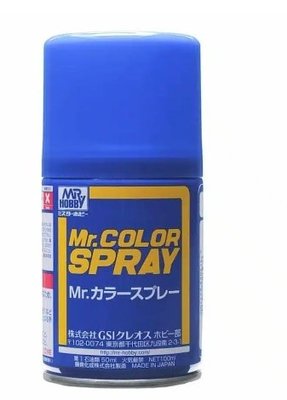 《HT》GSI 郡士模型油性罐裝 Mr Color Spray S65 亮藍色光澤100ml 835700