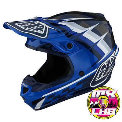 𝕸滑胎實驗室𝖃 Troy Lee Designs® SE4 Warped Blue 安全帽 藍色 越野 滑胎 林道
