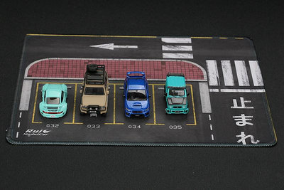 164汽車模型停車場景街道街影路口擺件滑鼠墊場景