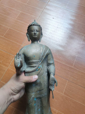 【二手】海外回流銅器 銅佛像 神像 二手物品實物拍攝看好8915【木清院】銅器 佛像 擺件