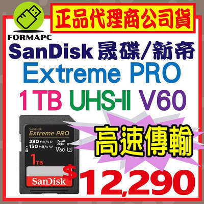 【280MB】SanDisk Extreme PRO SDXC SD 1TB 1T U3 V60 相機 記憶卡