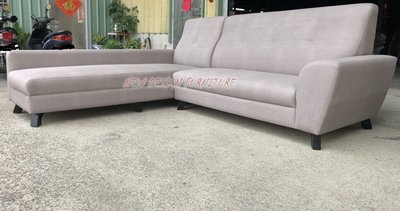 【N D Furniture】台南在地家具-高後背款耐磨皮革L型沙發/貴妃沙發