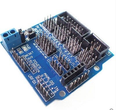 Arduino Sensor Shield V5.0傳感器 感測器 伺服馬達 擴展板 電子積木 機器人配件【ND-04】