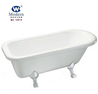 【工匠家居生活館 】摩登衛浴 SL-1473W 古典浴缸 壓克力浴缸 歐式浴缸 復古浴缸 120*73*57cm