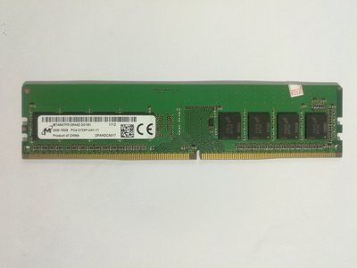 MT 鎂光DDR4 4G 2133MHz 4GB 1RX8 PC4-2133P UDIMM桌機機記憶體條