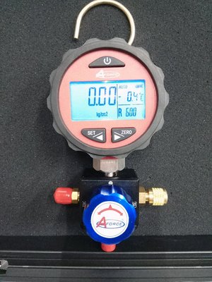 ( 免運 ) 台灣AFORCE高精度數位 數位冷媒壓力表 電子真空表 冷媒電子表組 冷媒錶 單錶組