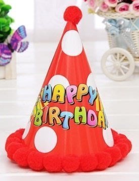 派對點點帽 生日帽 寶寶滿月周歲生日帽 兒童成人派對帽子