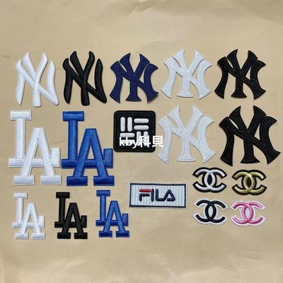 NY徽章補丁貼布貼洋基隊品牌標志LA刺繡LOGO熨燙衣服棒球帽子貼花-kby科貝