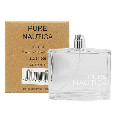 【Nautica】Pure 純淨之航 男性淡香水 100ml TESTER (環保盒無蓋)