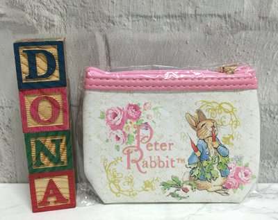 🌸Dona代購🌸現貨 日本正版 Peter Rabbit彼得兔 吃胡蘿蔔和玫瑰花 鑰匙包/零錢包/小物包 C11