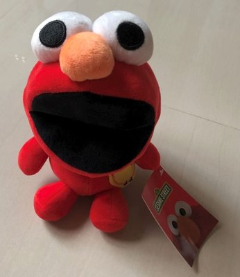 (T1) 全新可愛  Elmo  芝麻街 SESAME STREET 娃娃玩偶/吊飾~20 cm~99元起標~