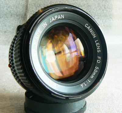 【悠悠山河】收藏級 Canon FD nFD 50mm F1.4 大光圈人像鏡 鏡片超透亮 無刮無霉無霧無塵無斑