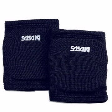 《Sasaki》002609 透氣式成人專業排球膝蓋保護用套(黑)