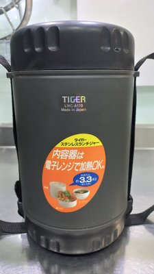 【TIGER】日本製 虎牌 不鏽鋼真空保溫便當盒 ( LWC-A170 ) / MADE IN JAPAN 的喔 !