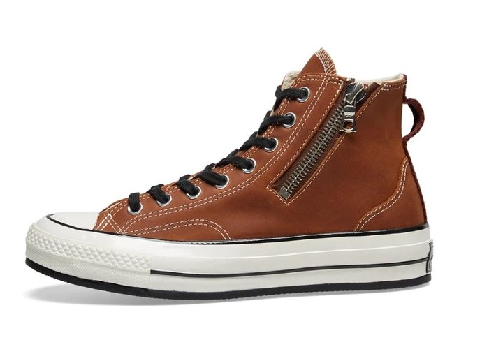 日貨代購CITY】CONVERSE CHUCK TAYLOR 1970S RIRI ZIP 頂級拉鍊牛皮棕