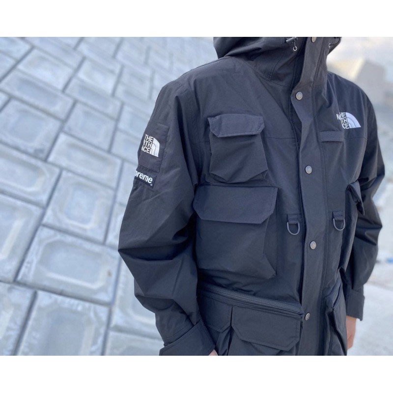 20ss Supreme The North Face Cargo Jacket Black TNF 聯名款黑色連帽