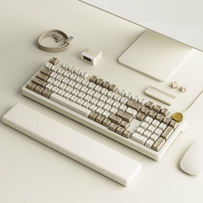 京造 JZ990機械鍵盤 99鍵背光Gasket Pro雙系統兼容 祖灰黃軸機械辦公鍵盤