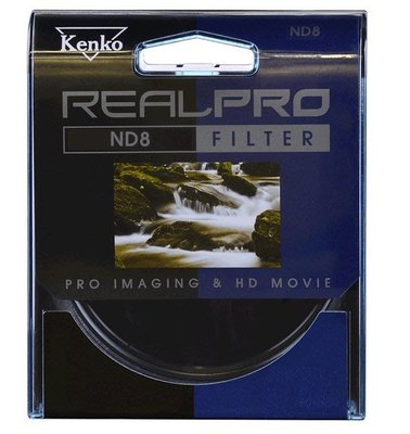 Kenko 55mm ND8 REAL PRO 減光鏡 減3格 抗污鍍膜技術 水漬不易附著 【正成公司貨】REALPRO
