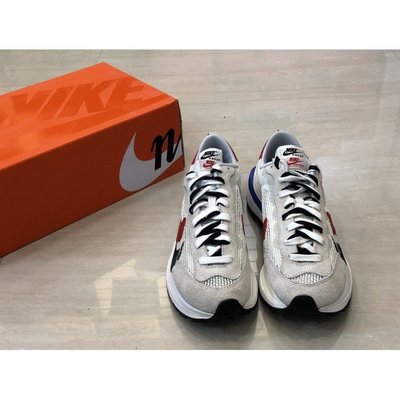 【正品】Sacai x Nike vaporwaffle 白紅藍 結構  CV1363-100潮鞋