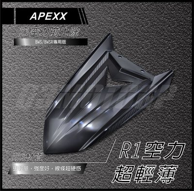 機車精品 APEXX R1 空力前土除 短土除 適用 BWSR BWS 彪虎 FNX 雷霆S JETS MANY