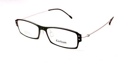 【本閣】Carlsson CA1469 歐系塑鋼材質光學眼鏡小方框 無螺絲細腳設計黑色超輕 林德柏格Lindberg造型