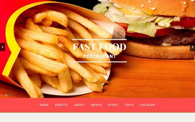 FAST FOOD 響應式網頁模板、HTML5+CSS3、網頁特效  #8951