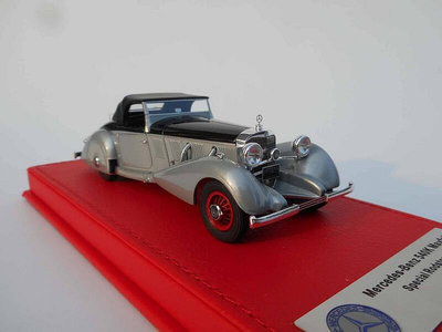 原廠賓士汽車模型 1 43 540K Special Roadster Mayfair 1937 灰