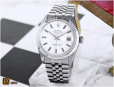 大銘腕錶 二手極新品 勞力士 ROLEX 蠔式 16014 白面 36MM RX294322