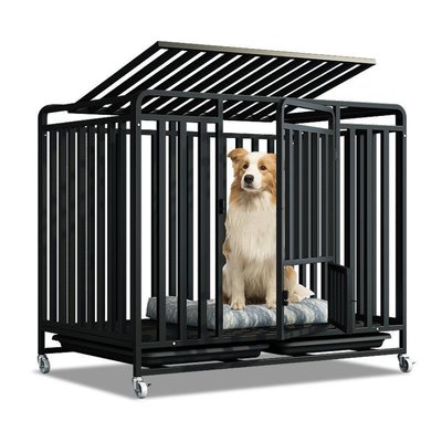 寵物籠子家用狗籠中型犬加固中型犬帶廁所室內外金毛大型犬狗籠~特價