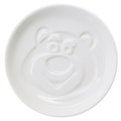 大賀屋 日貨 熊抱哥 碟子 醬料碟 小盤子 小碟子 碟子 陶瓷碟 皮克斯 玩具總動員 迪士尼正版 L00011361