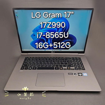 【高雄現貨】LG樂金 Gram 17吋 17Z990 極緻輕薄筆電(i7-8565U/512G/16G)