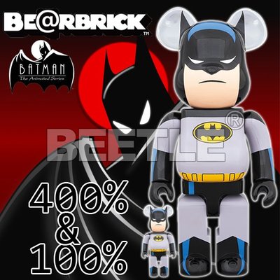 BEETLE BE@RBRICK 蝙蝠俠 BATMAN BEARBRICK  ANIMATED 100% 400%