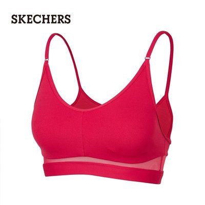 100％原廠Skechers/斯凱奇新款女子文胸針織彈性舒適運動內衣P121W049