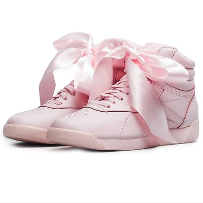 【AYW】REEBOK FREESTYLE HI SATIN BOW 粉色 緞帶 蝴蝶結 經典 復古 休閒鞋 運動鞋
