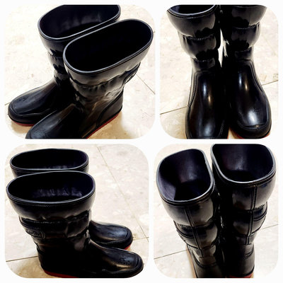 二手魚【二手三和牌雨鞋】舒適好穿，輕巧、材質好、台灣雨鞋、鞋高度：2.2cm、鞋子長度：25~26cm、鞋碼10.5~