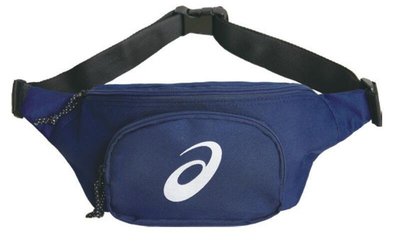 棒球世界全新亞瑟士 asics 運動腰包 休閒腰包 (Y32004-45)深藍色特價