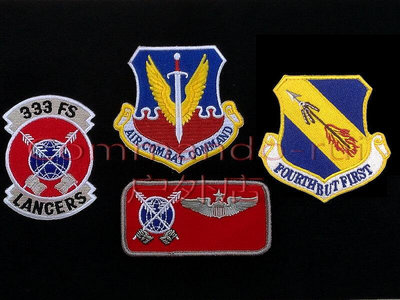 眾信優品 美國空軍 第333戰鬥機中隊 333fs LANCERS F-15E 徽章 臂章 貼章HW1132